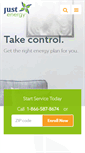 Mobile Screenshot of justenergy.com